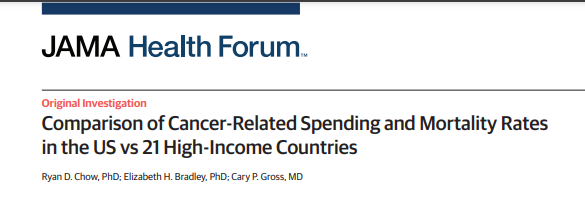 Pharmaco-économie : Les dépenses pour le traitement du cancer sont-elles associées à une baisse des taux de mortalité dans le cancer ?