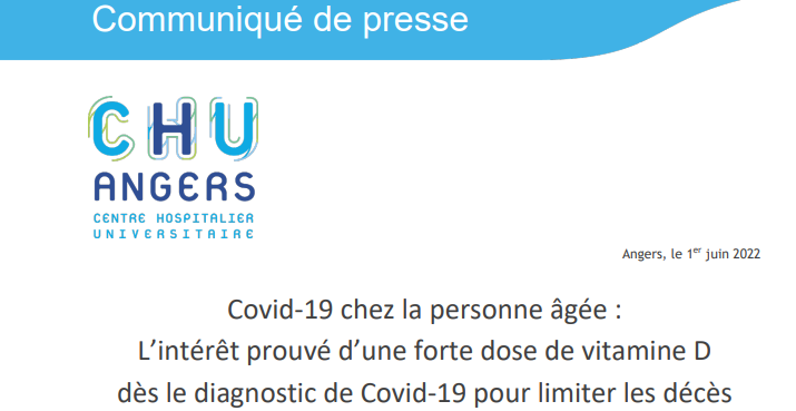 Le « complotisme vitamine D et Covid » de retour à l’occasion de la publication d’une étude du CHU d’Angers